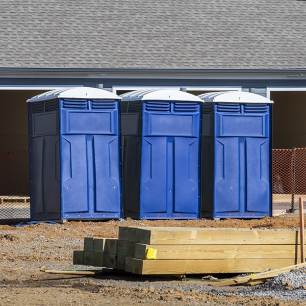 what is the expected delivery and pickup timeframe for the porta potties in Lake Henry